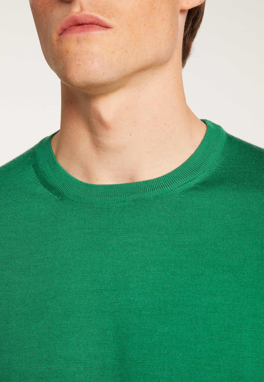Suéter de lã merino com gola redonda - Eddie
