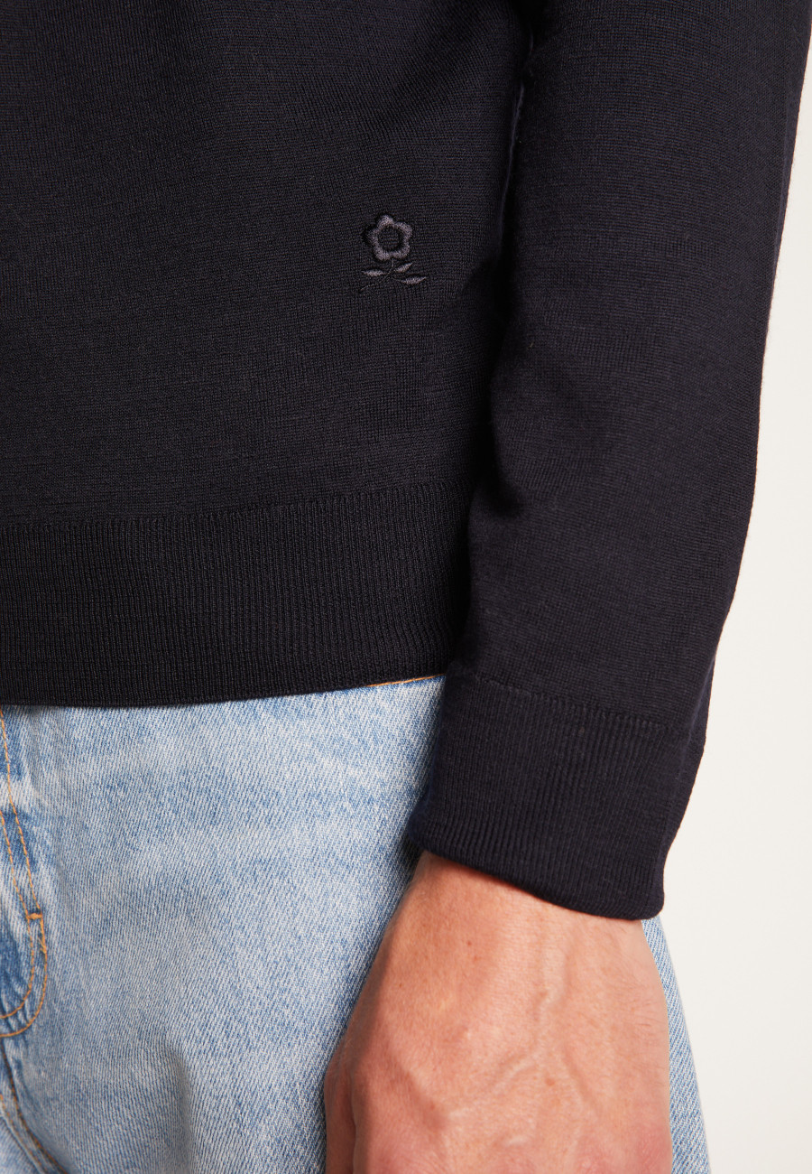 Merino Wool Turtleneck Sweater - Enzo
