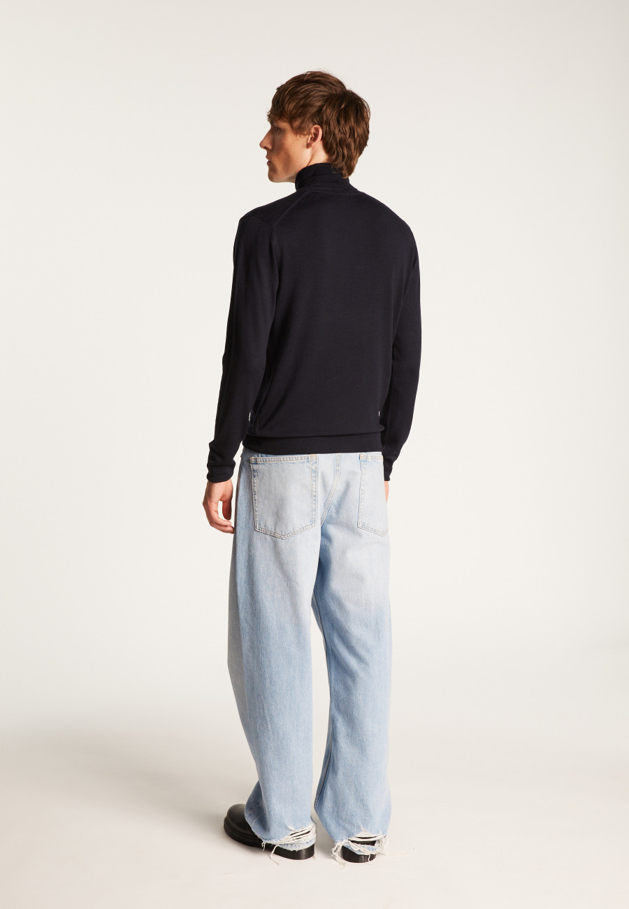 Merino Wool Turtleneck Sweater - Enzo