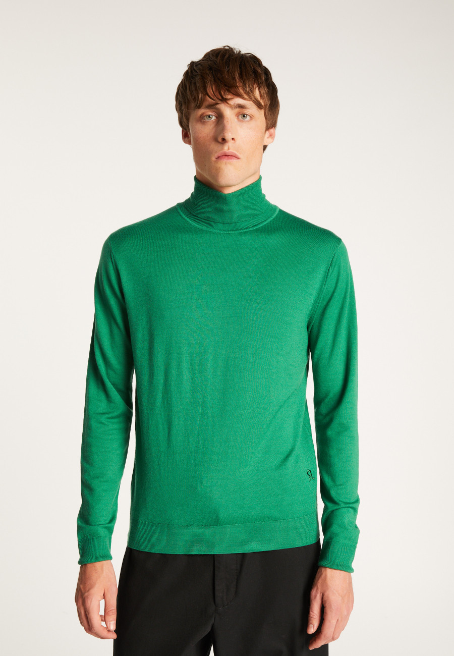 Suéter de gola alta em lã merino - Enzo