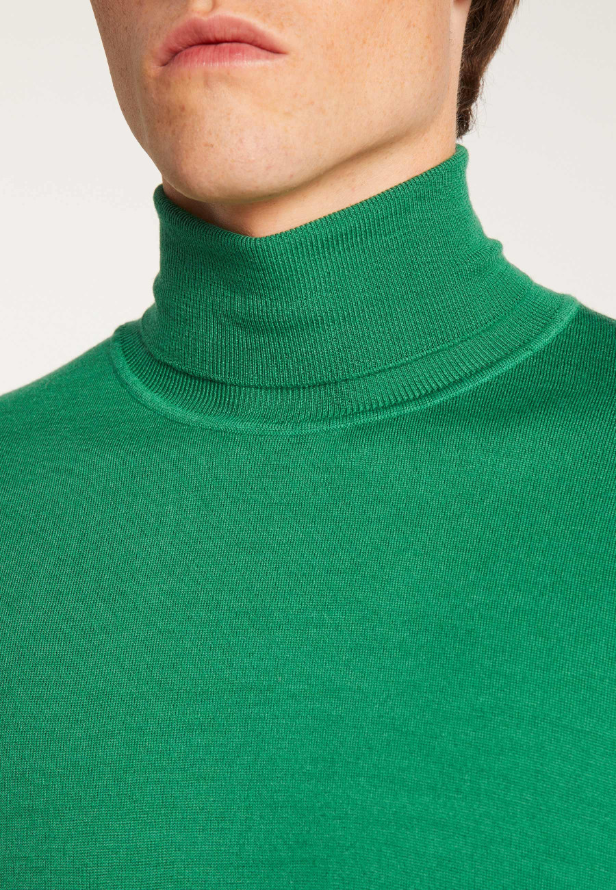Merino Wool Turtleneck Sweater - Enzo