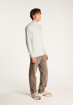 Pull col roulé en laine mérinos - Enzo