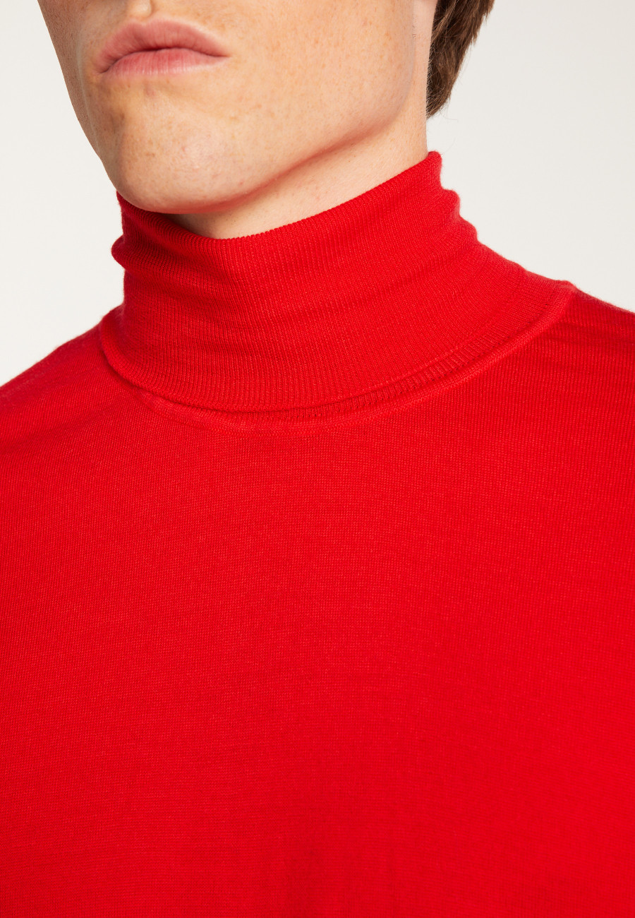 Merino Wool Turtleneck Sweater - Enzo
