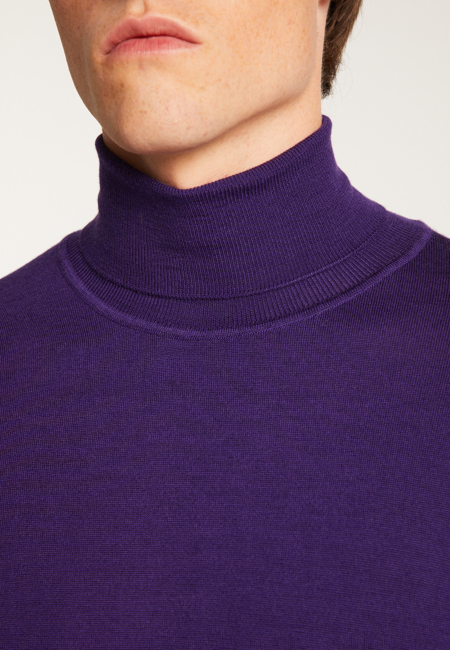 Merino Wool Turtleneck Sweater - Enzo