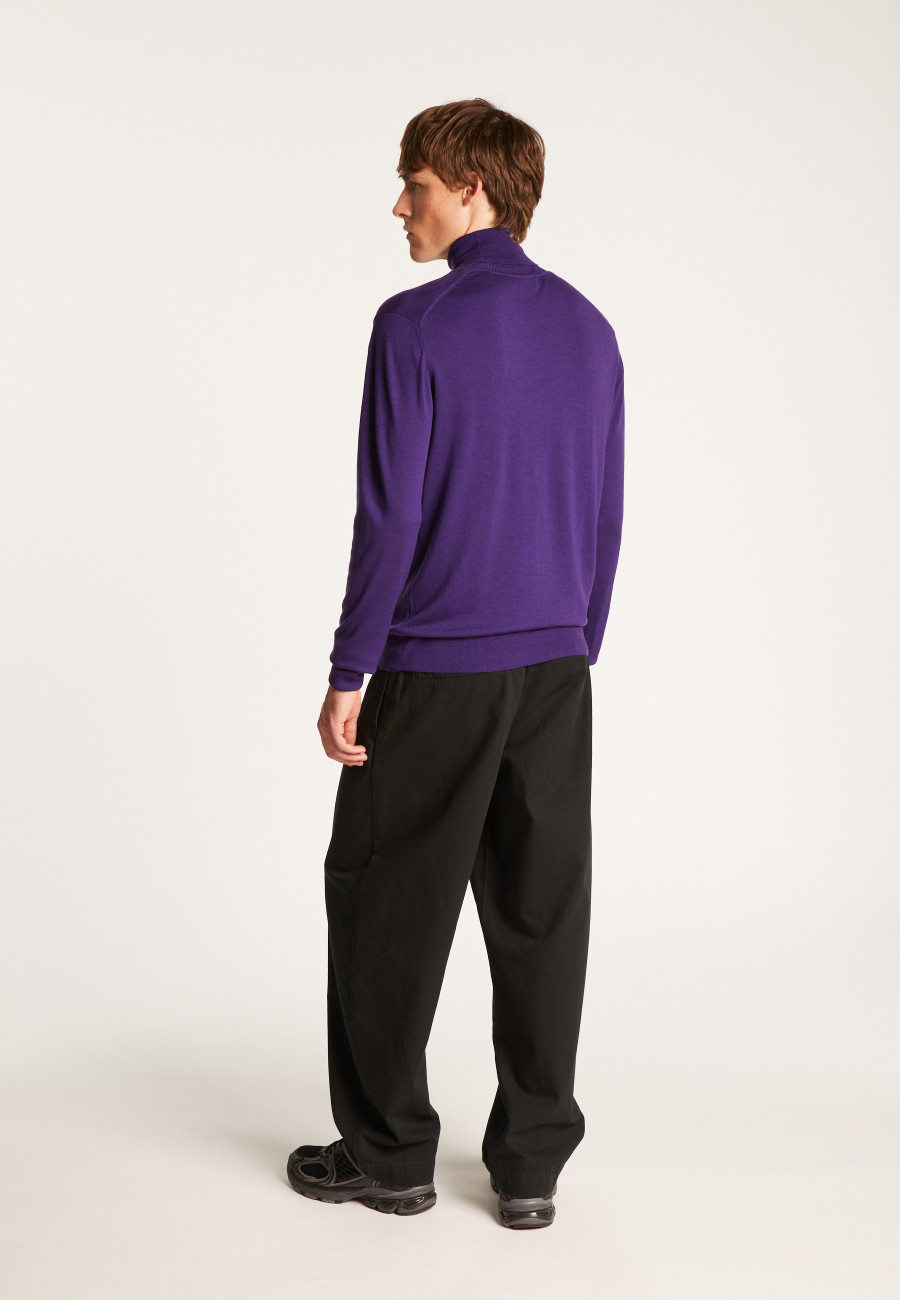Merino Wool Turtleneck Sweater - Enzo