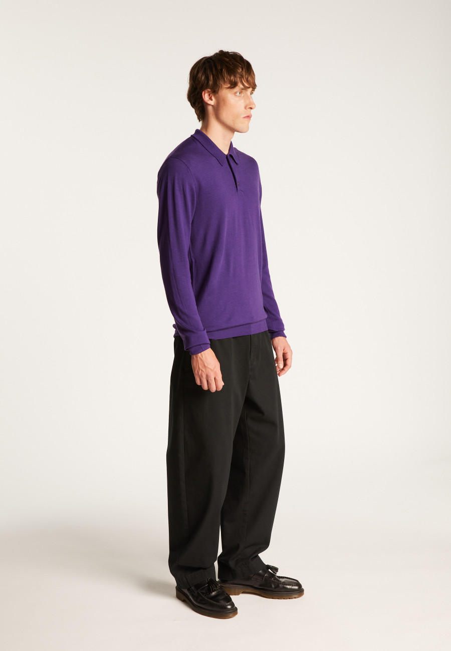 Merino Wool Polo Neck Sweater - Eni