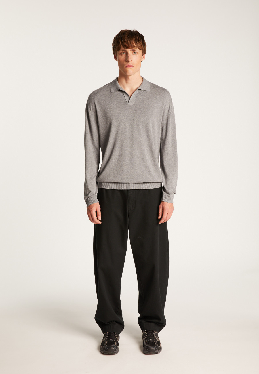 Camisa polo de mistura de lã - Thibaud