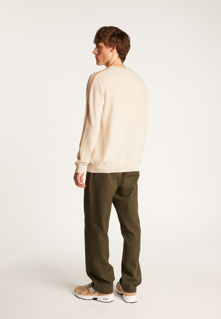 Suéter de cashmere com gola redonda - Tauled