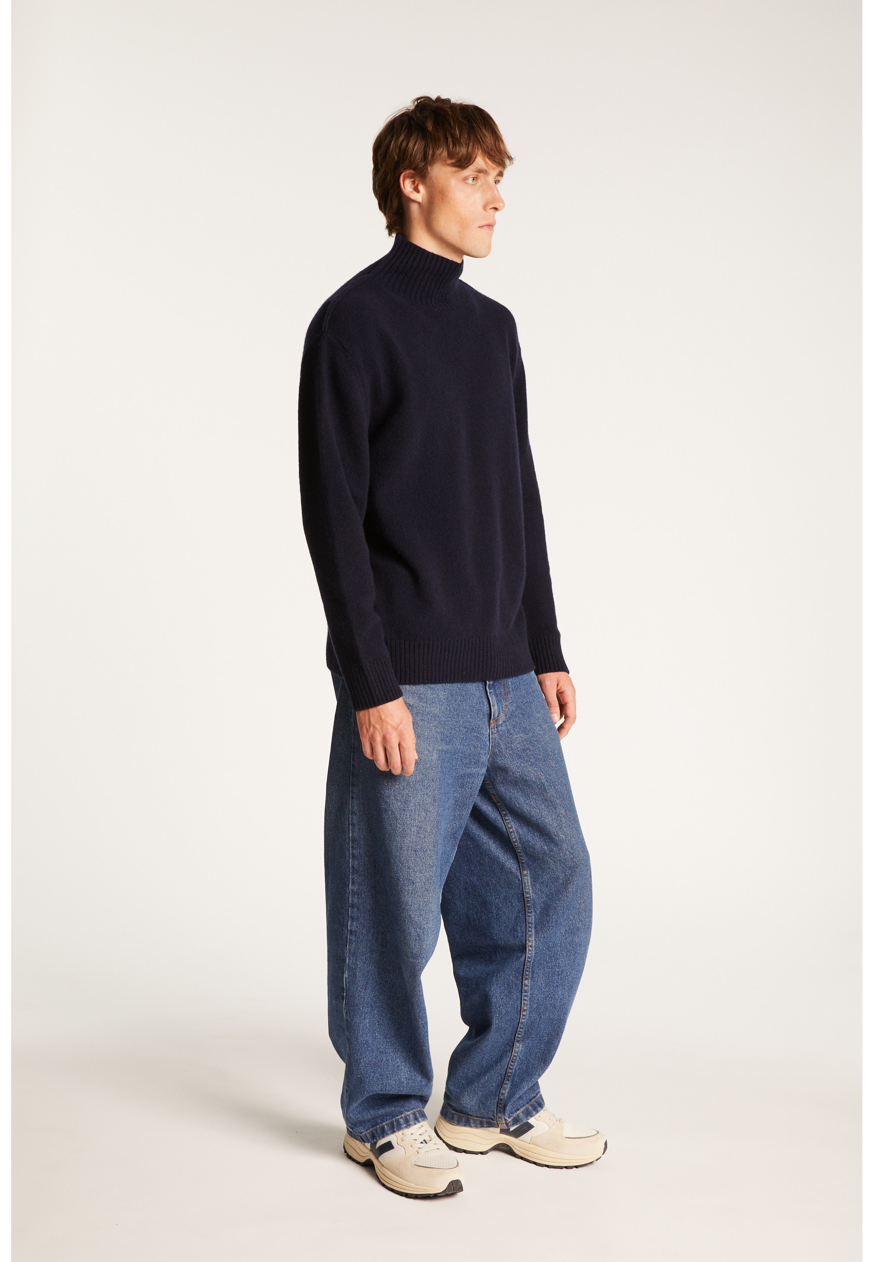 Cashmere Blend High Neck Sweater - Tiago