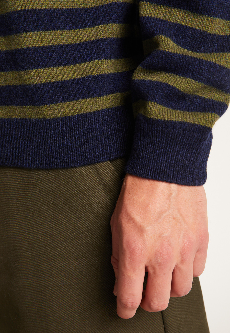 Blusa de marinheiro em lã e caxemira - Tom