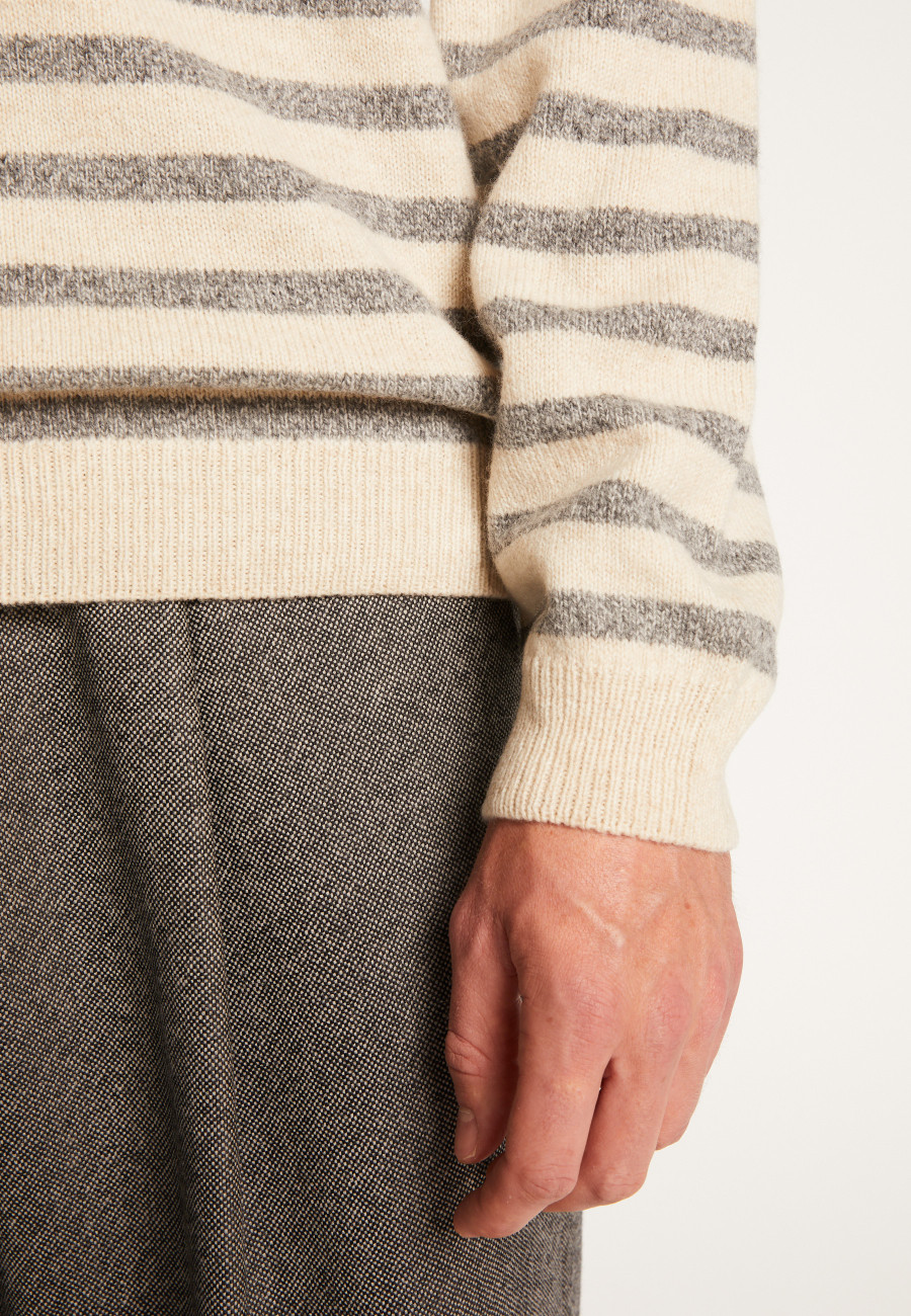 Blusa de marinheiro em lã e caxemira - Tom