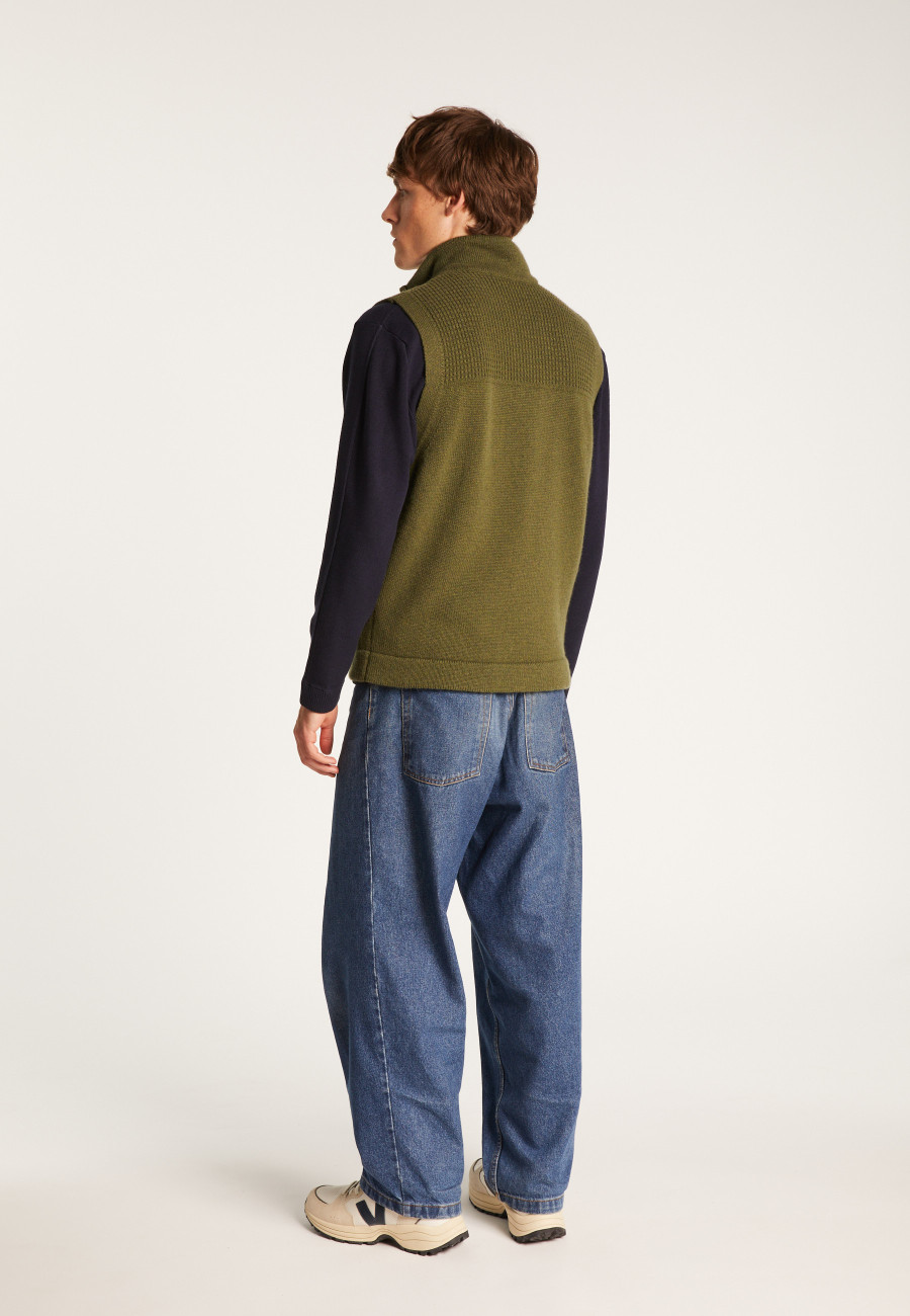 Jaqueta sem mangas de lã e caxemira - Thula