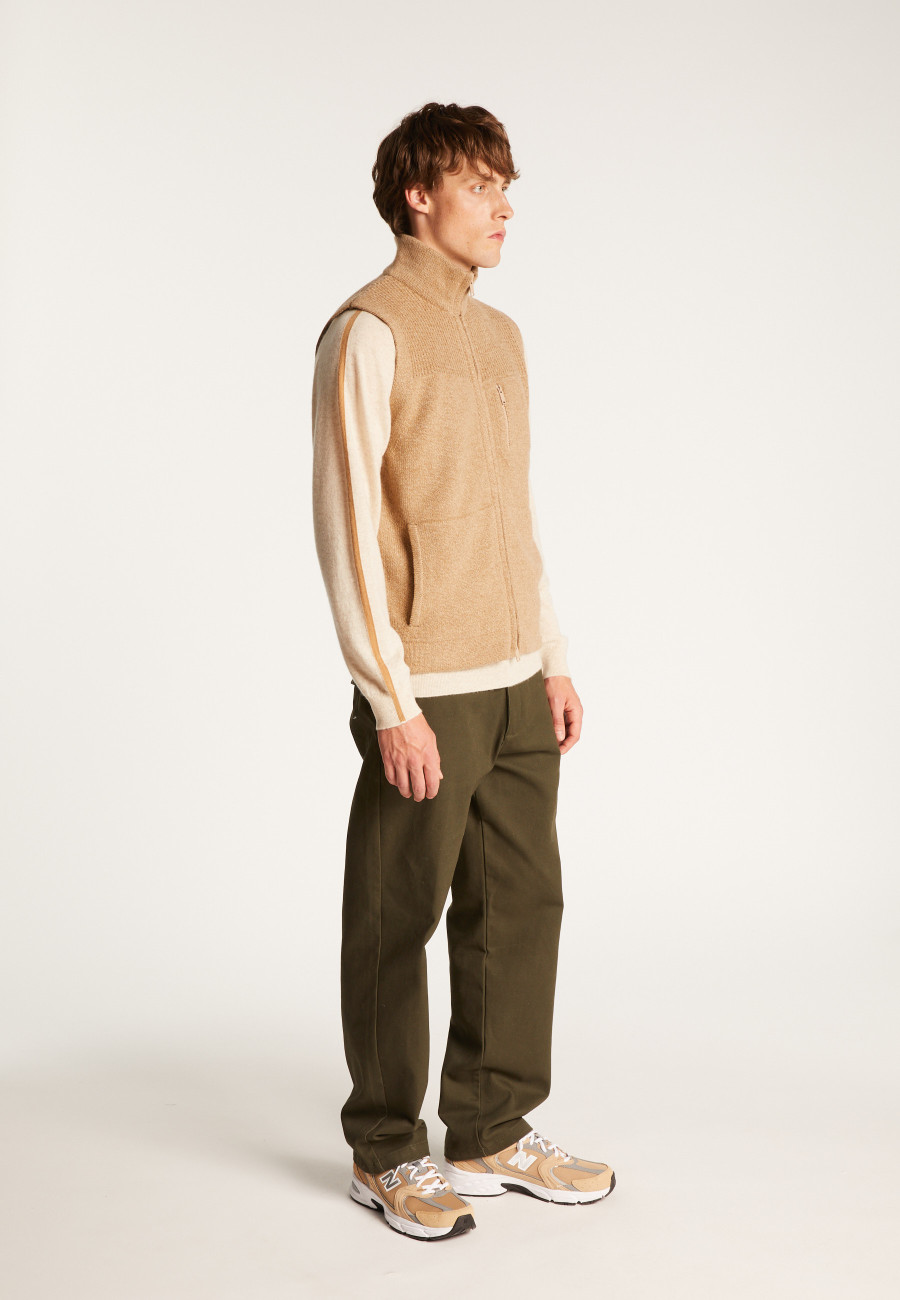 Jaqueta sem mangas de lã e caxemira - Thula