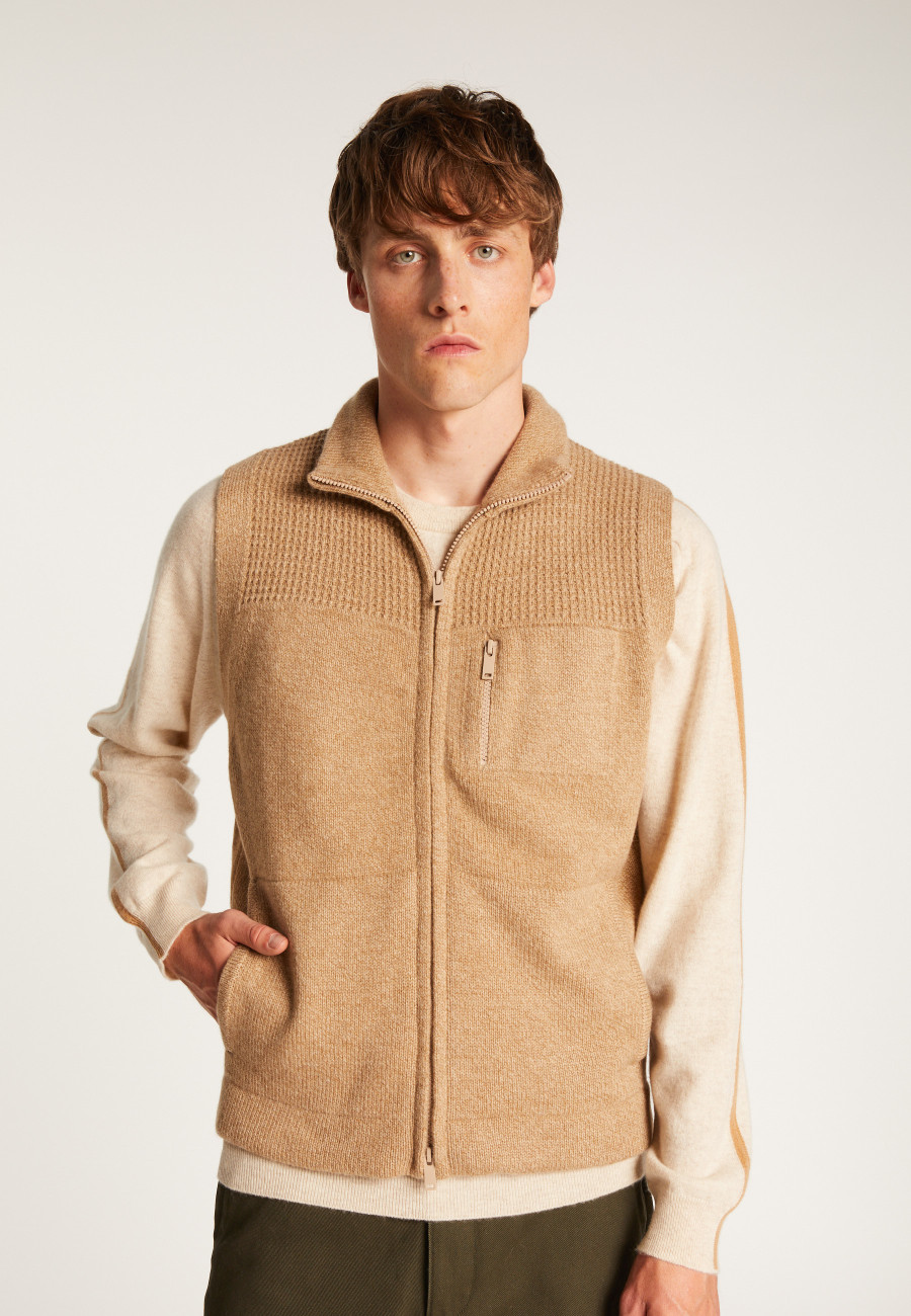 Jaqueta sem mangas de lã e caxemira - Thula