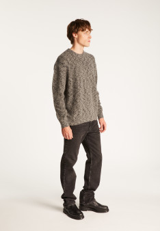 Pull col rond en mohair  - Tex