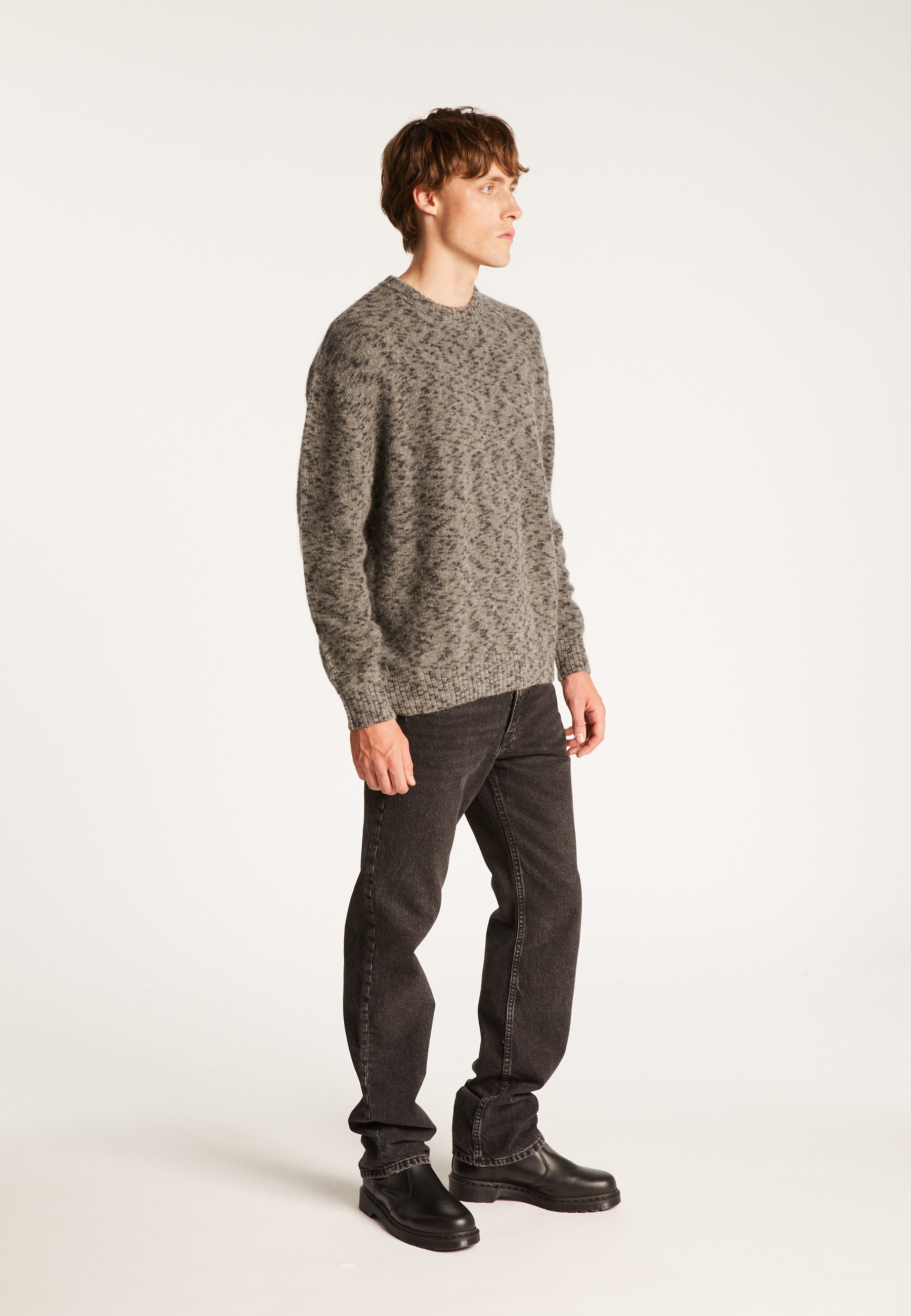 Pull col rond en mohair  - Tex