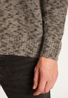 Pull col rond en mohair  - Tex