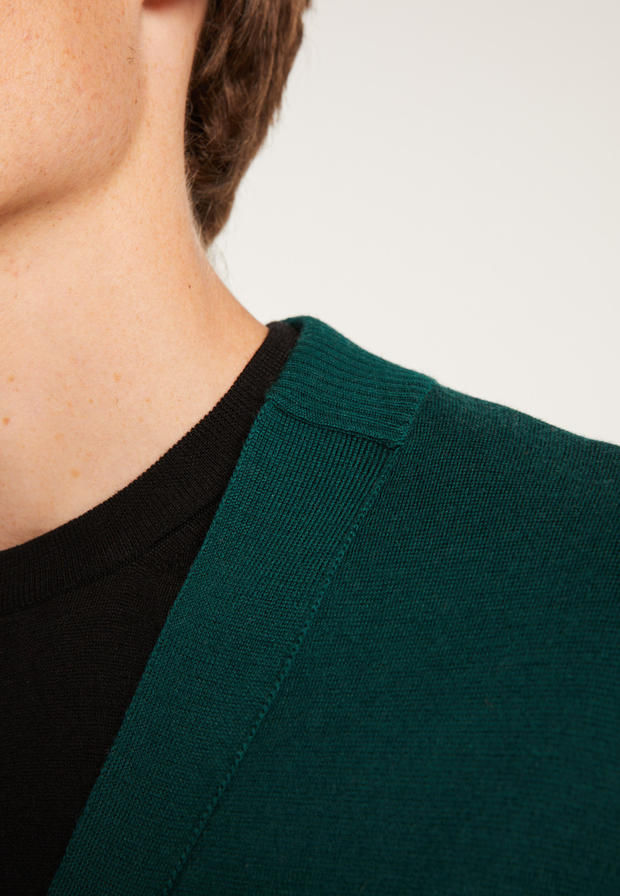 Colete de lã merino com botões - Ezra