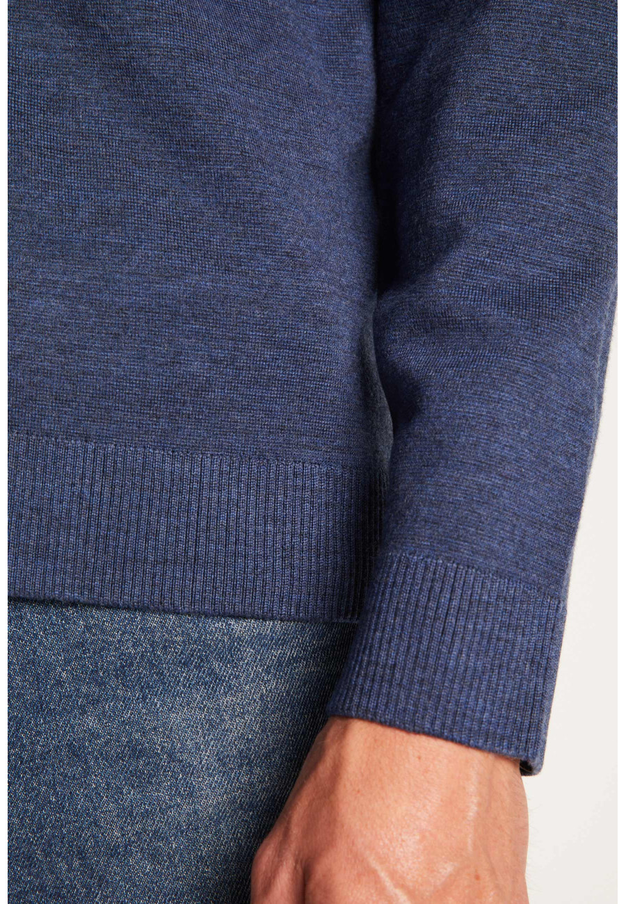 Colete de lã merino com botões - Ezra