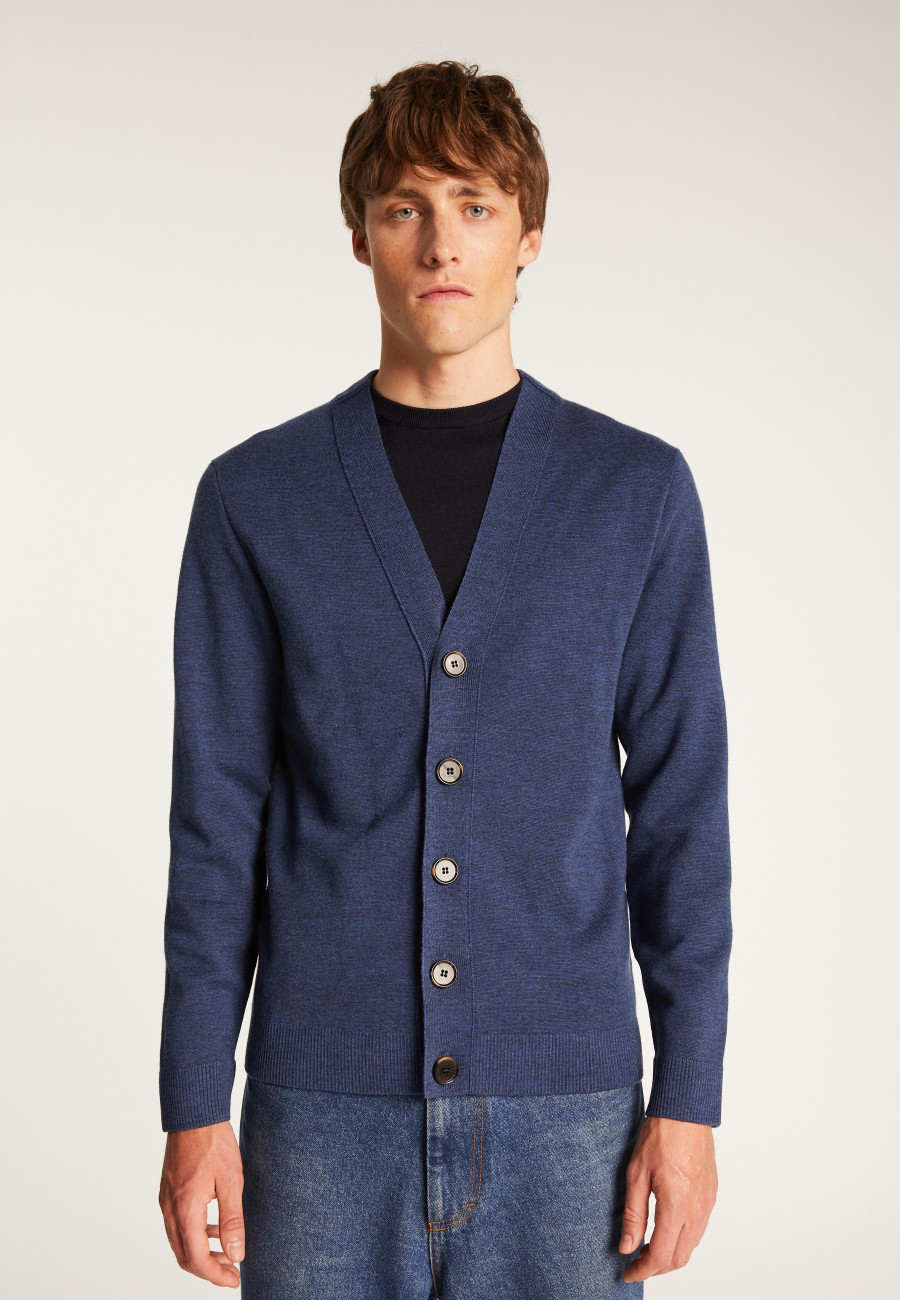 Colete de lã merino com botões - Ezra