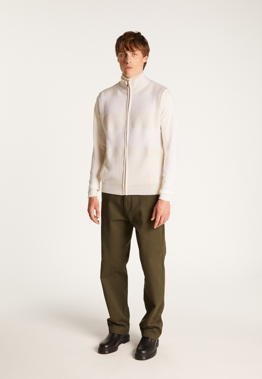 Jaqueta sem mangas de lã merino - Teddy