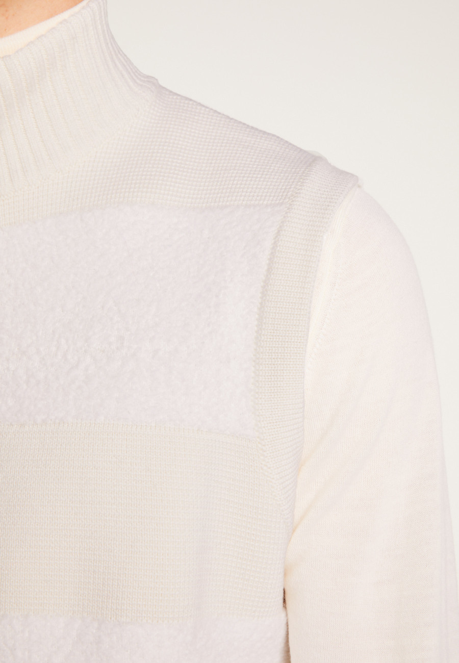 Jaqueta sem mangas de lã merino - Teddy