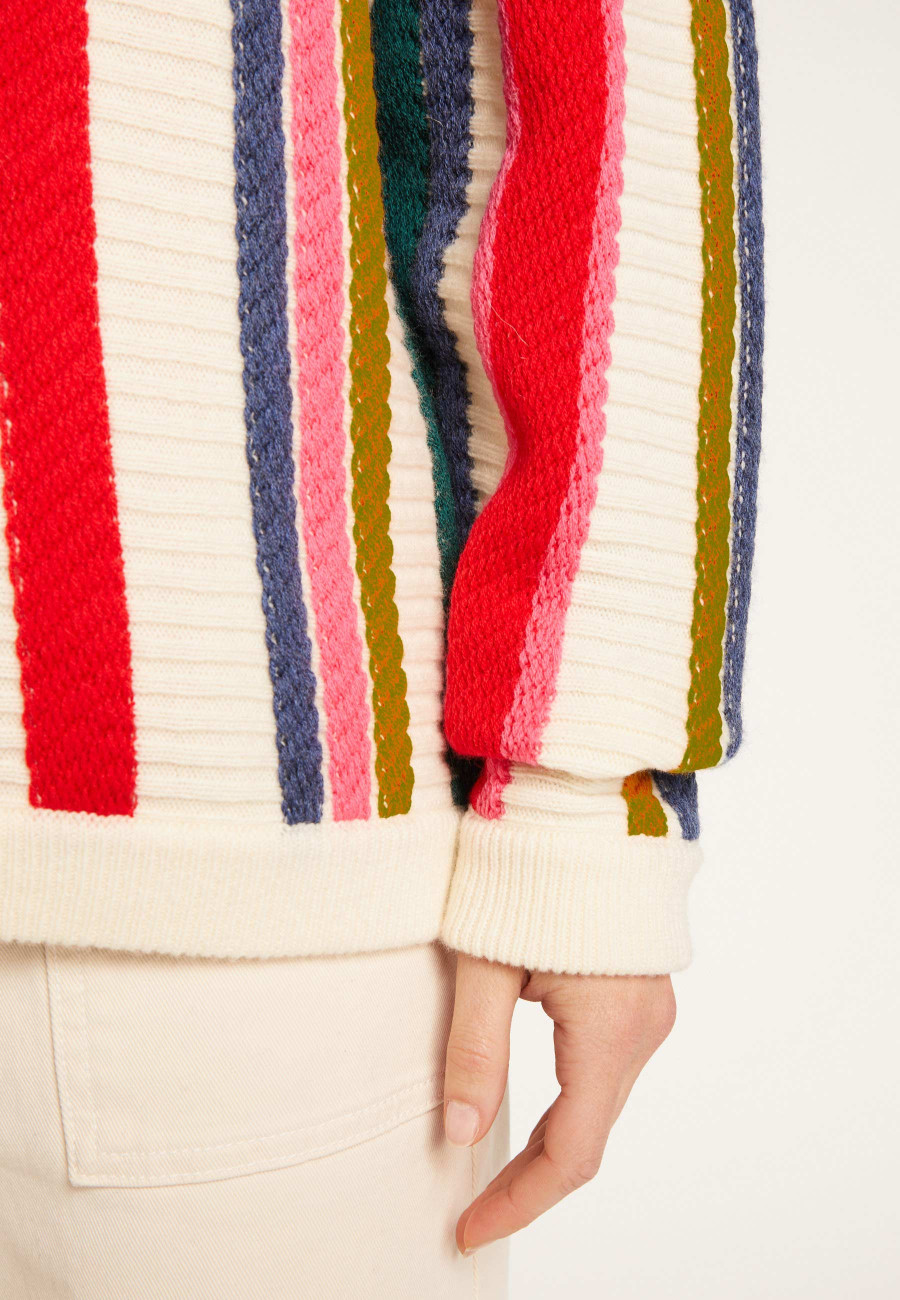 Colete de lã listrado Bayadere - Romy