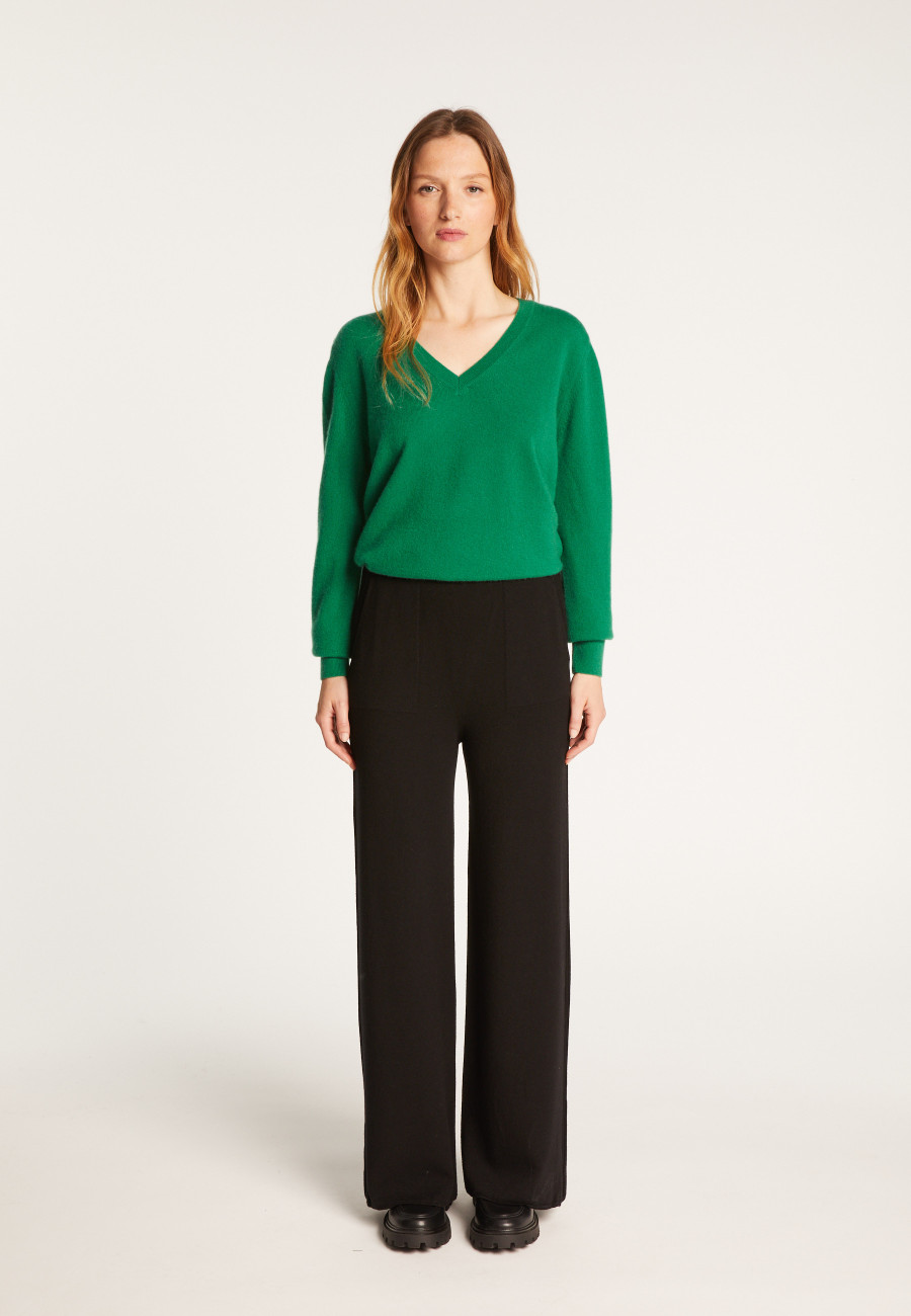 Calças de mistura de lã - Rebecca