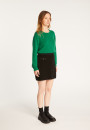 Short skirt in wool and velvet - Regina