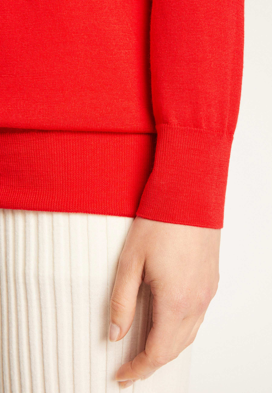 Suéter de lã merino com decote em V - Arya