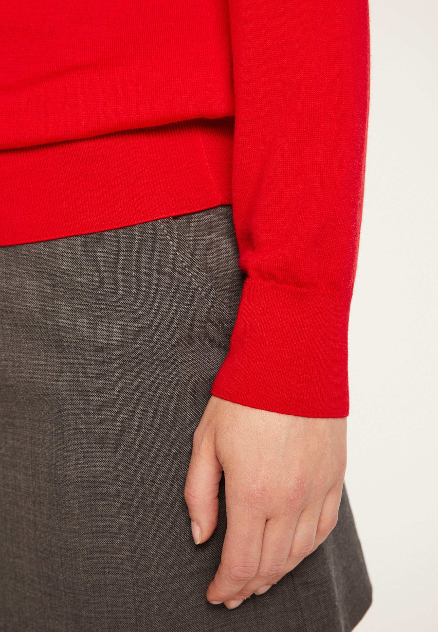 Suéter de lã merino com gola redonda - Asena