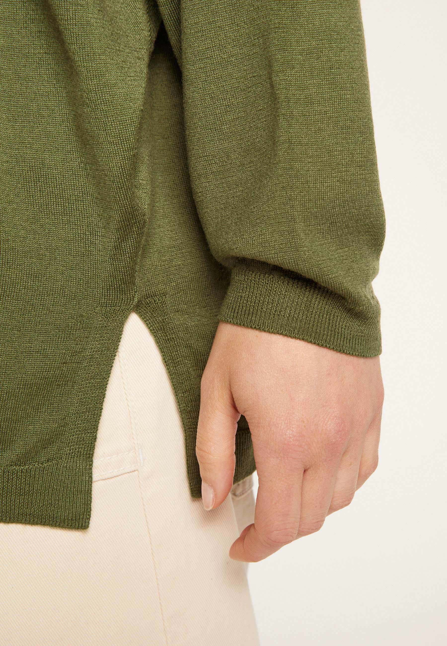 Loose-fit fine merino wool sweater - Azel