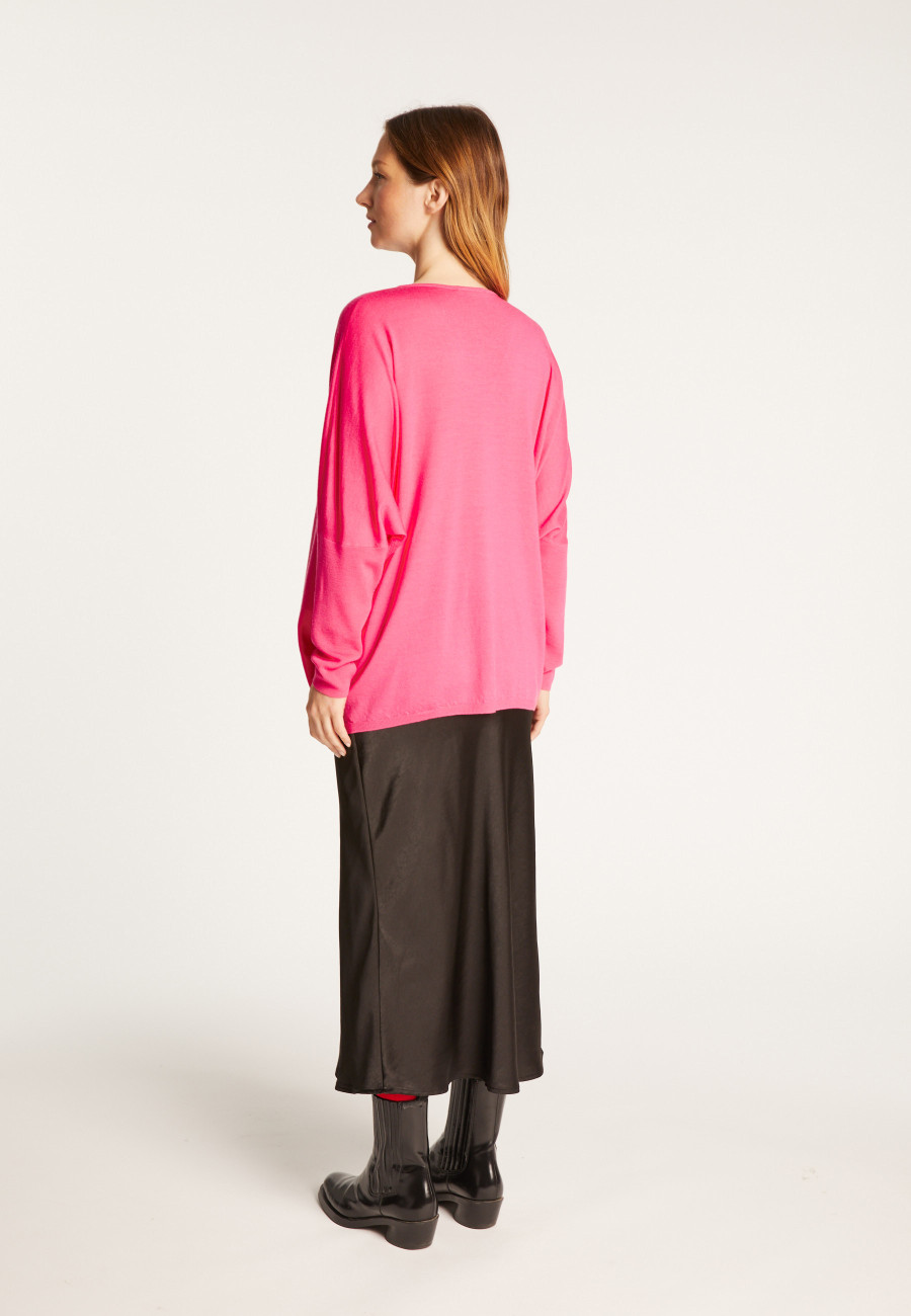 Suéter de lã com manga morcego - Boxe