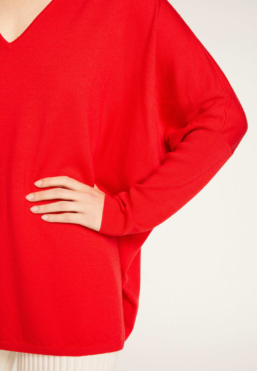 Suéter de lã com manga morcego - Boxe