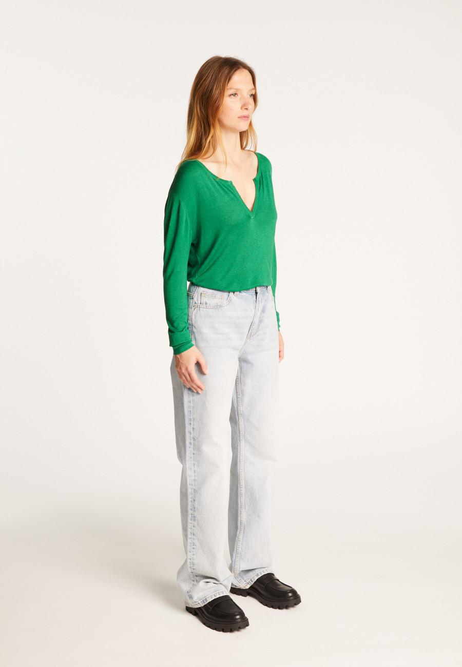 Camiseta de fibra de caxemira e bambu - Aesha