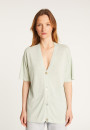 Short sleeves flamed linen cardigan - Tanya