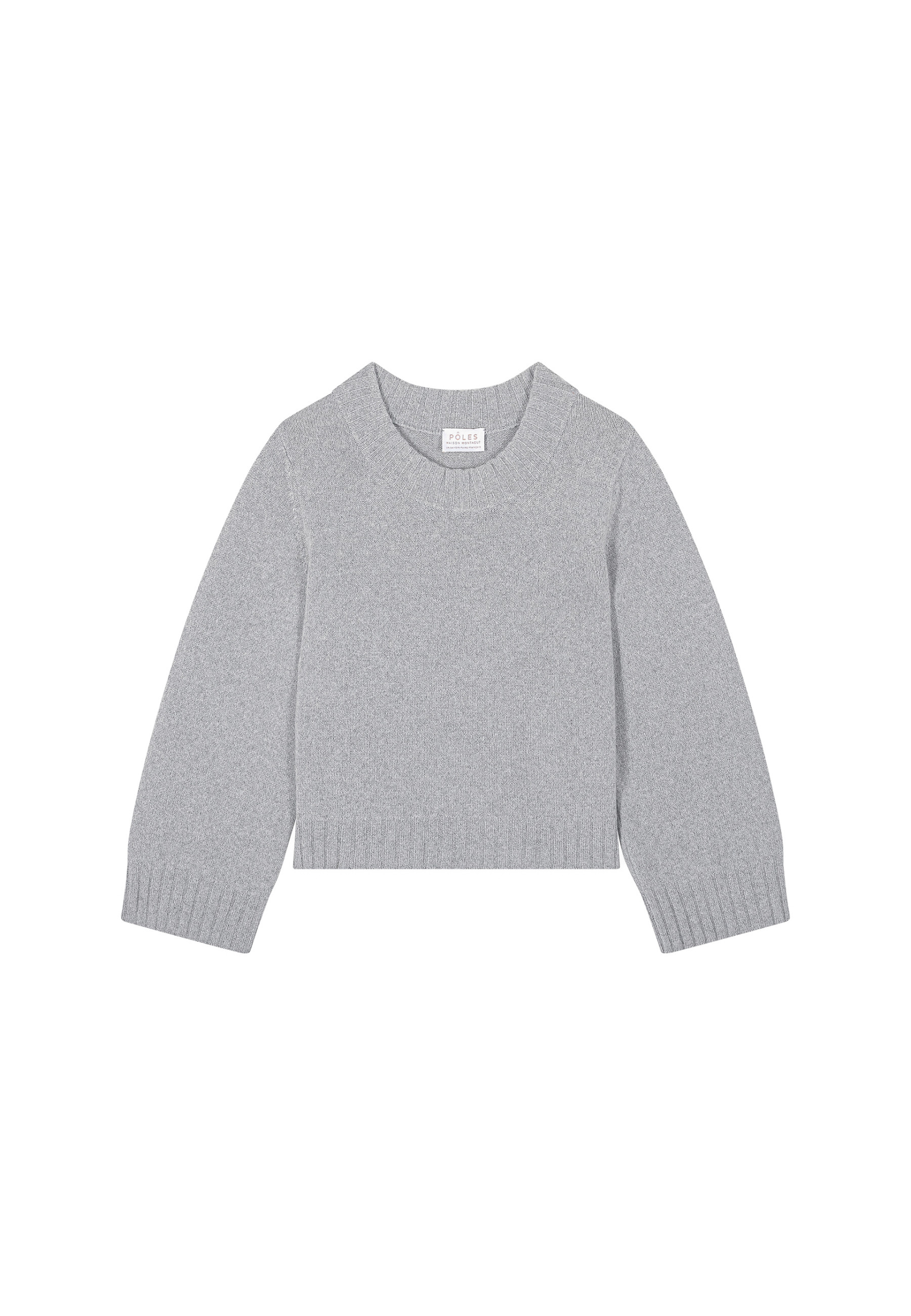 Pull court col rond en cachemire - Vicky