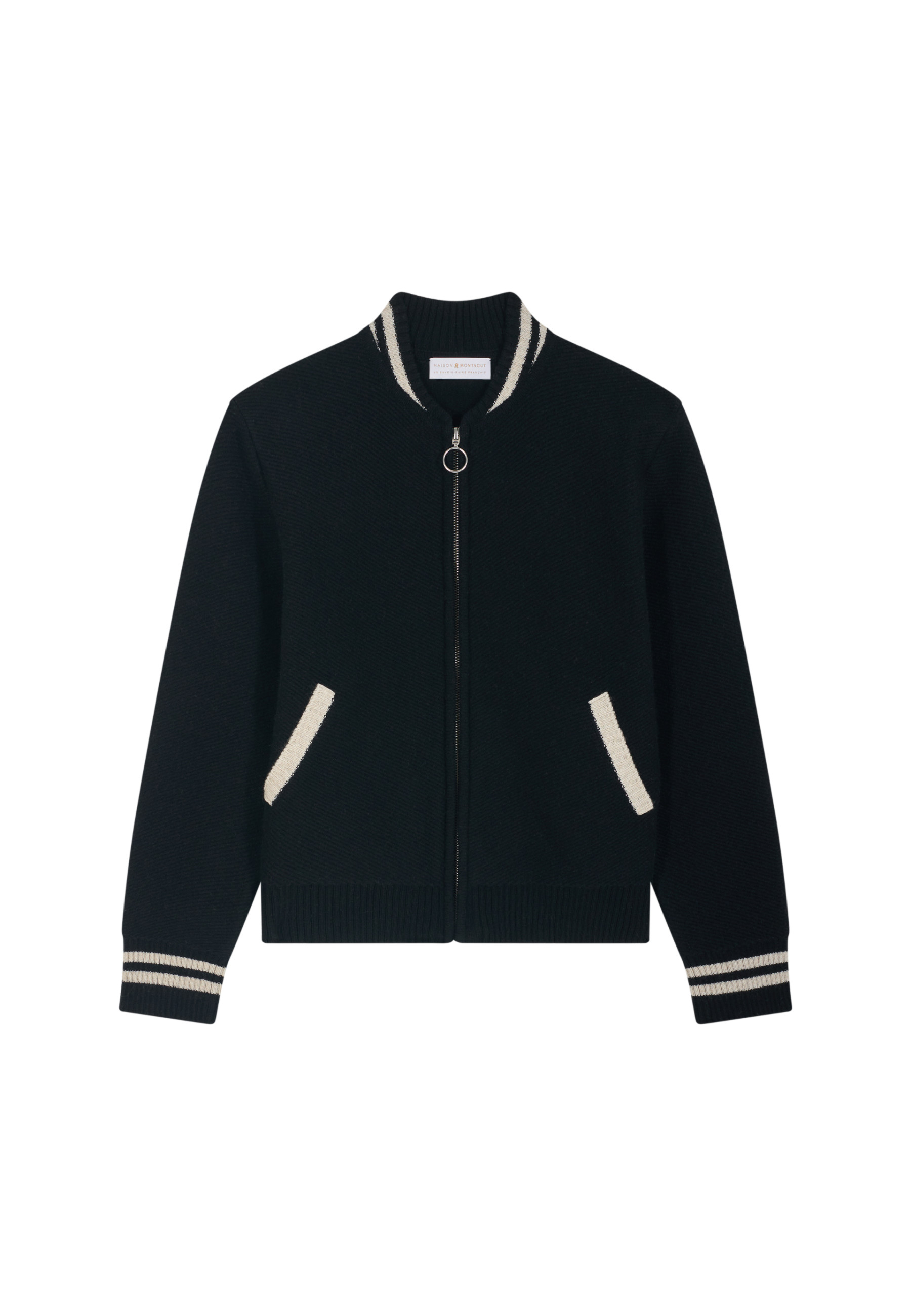 Veste zippée en laine et cachemire - Rabia