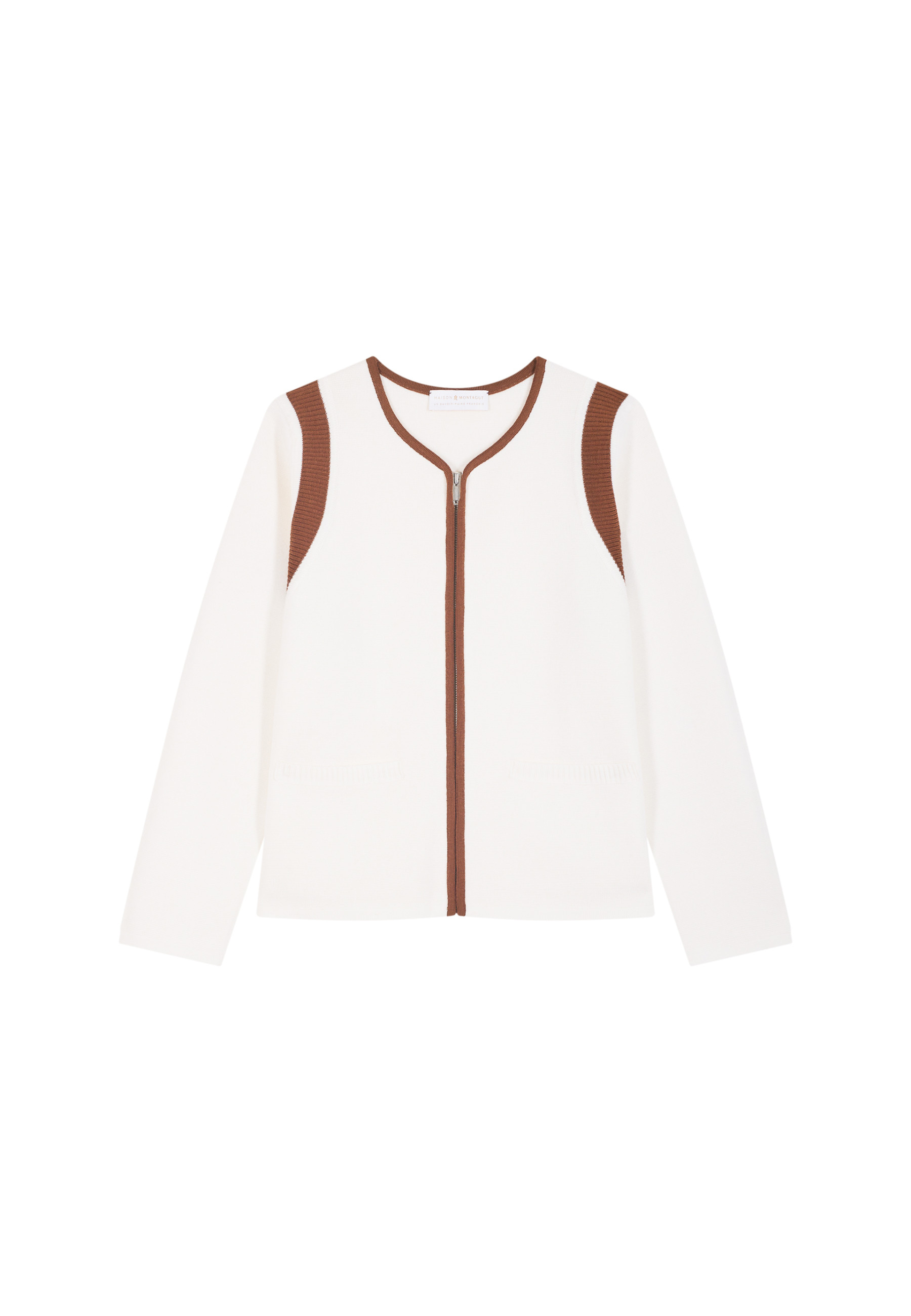 Zipped jacket in merino wool - Reine