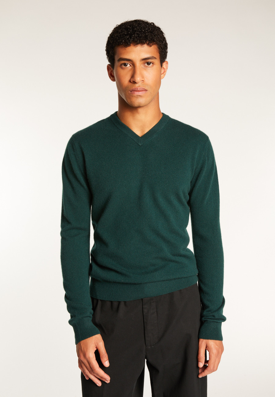 Cashmere V-Neck Sweater - Evann