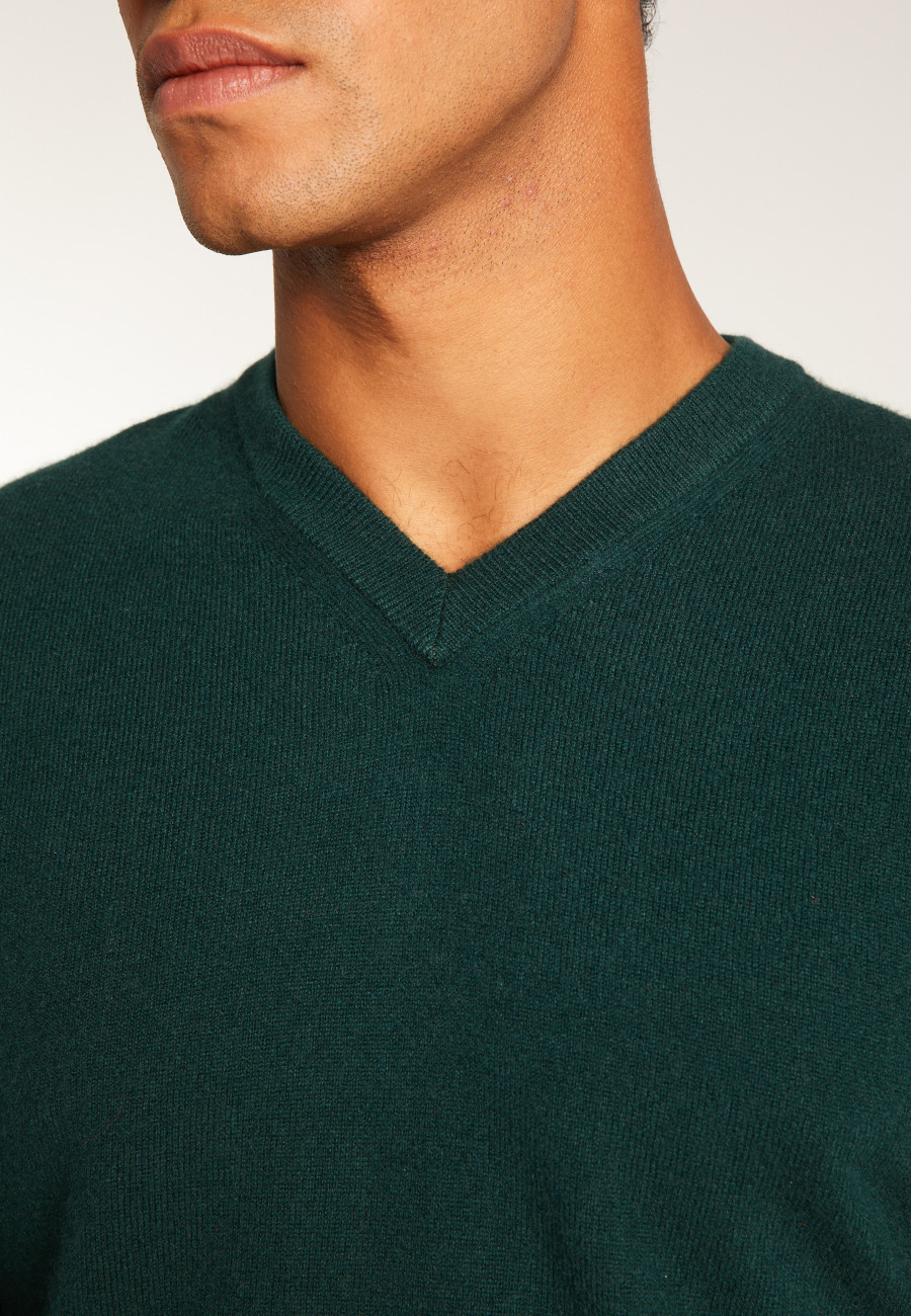 Cashmere V-Neck Sweater - Evann