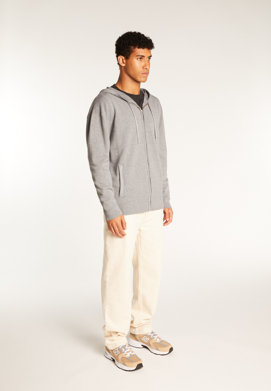 Colete com capuz de mistura de lã - Theo