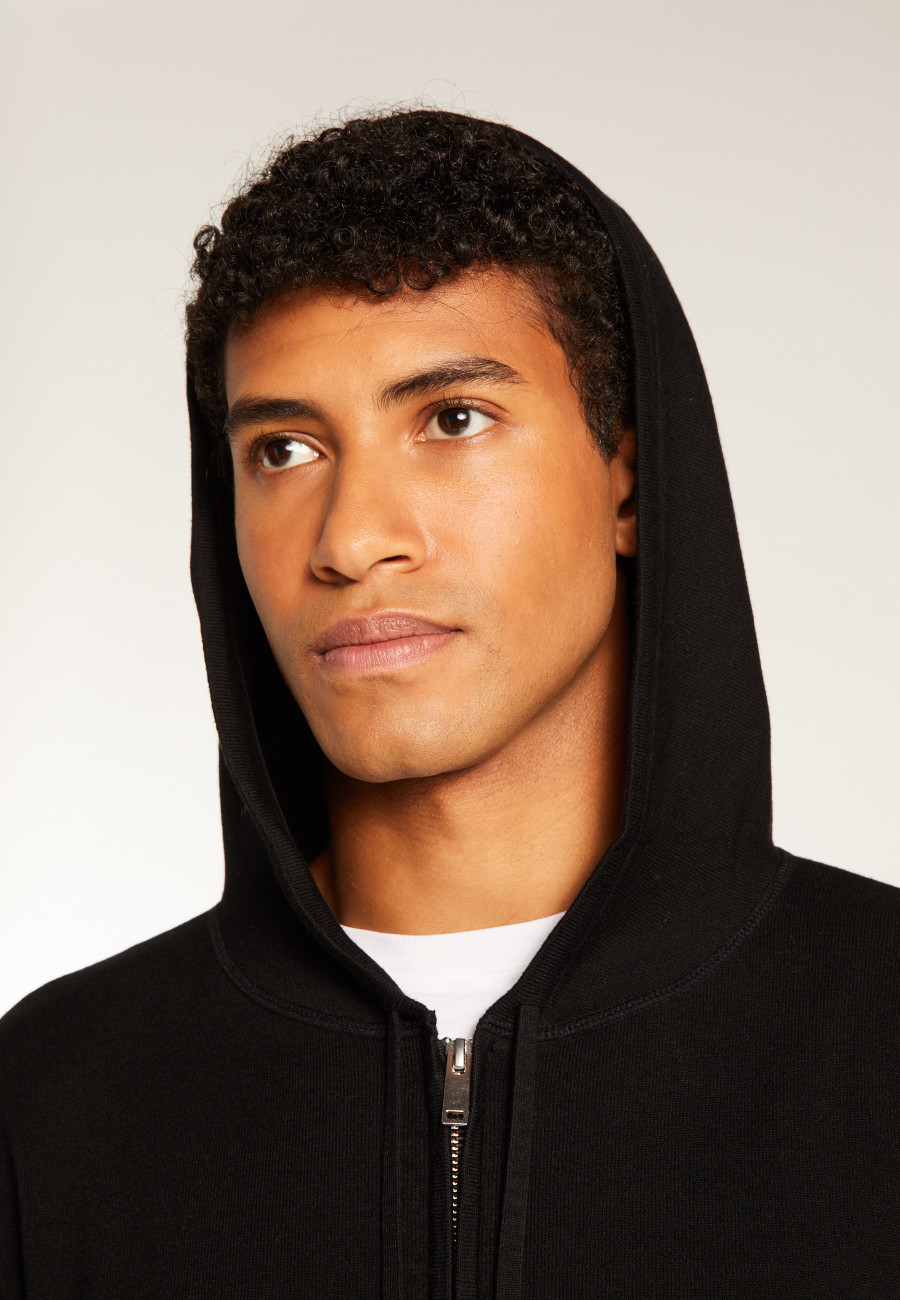 Colete com capuz de mistura de lã - Theo