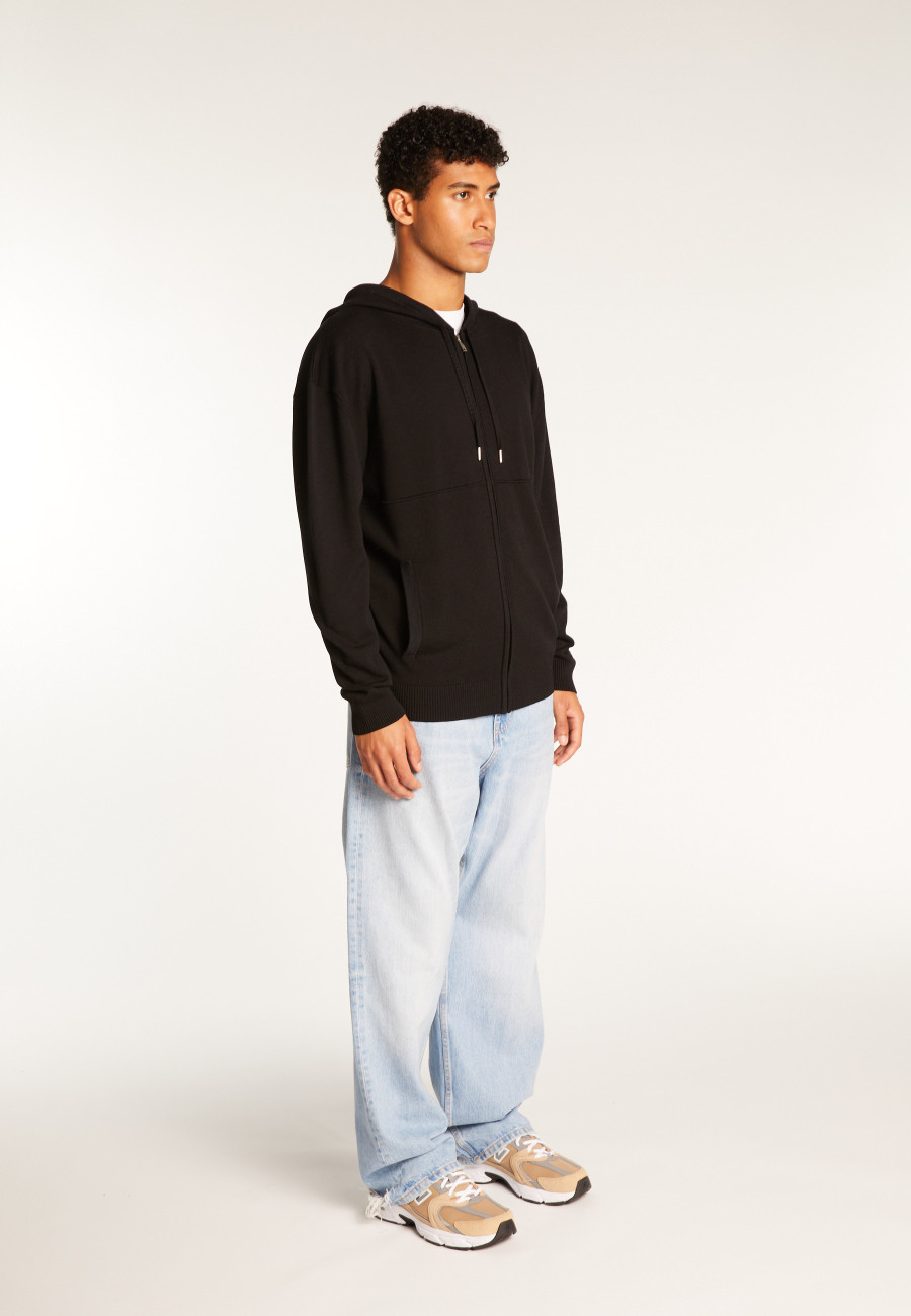 Colete com capuz de mistura de lã - Theo