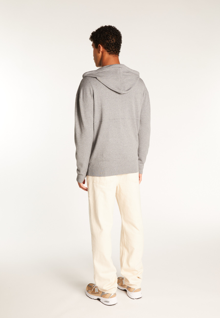 Colete com capuz de mistura de lã - Theo