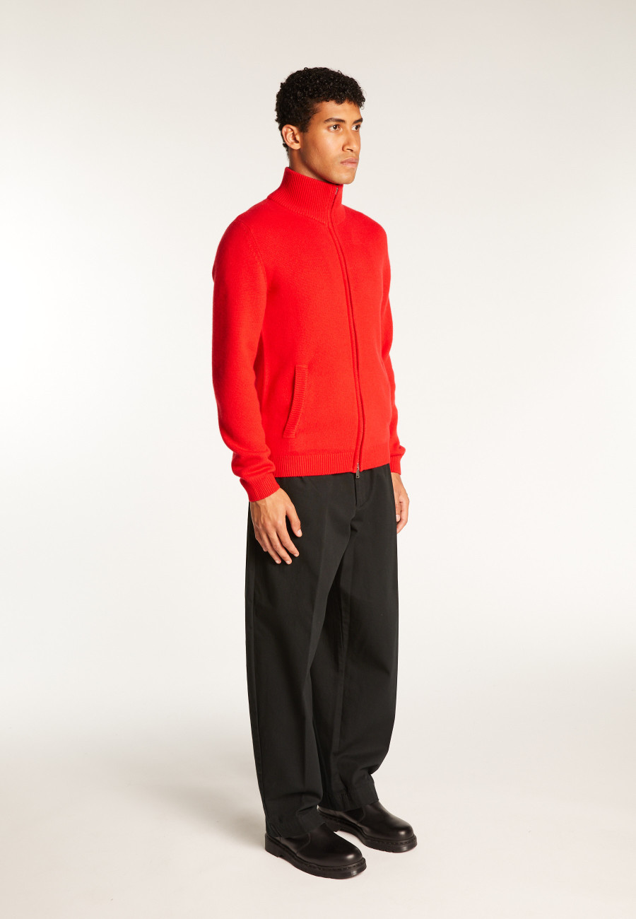 6-ply cashmere zipped vest - Elysée duo