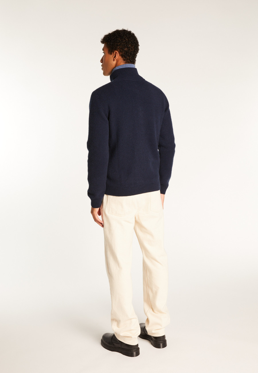 Cardigan de cashmere com zíper e 6 fios - Elysée duo