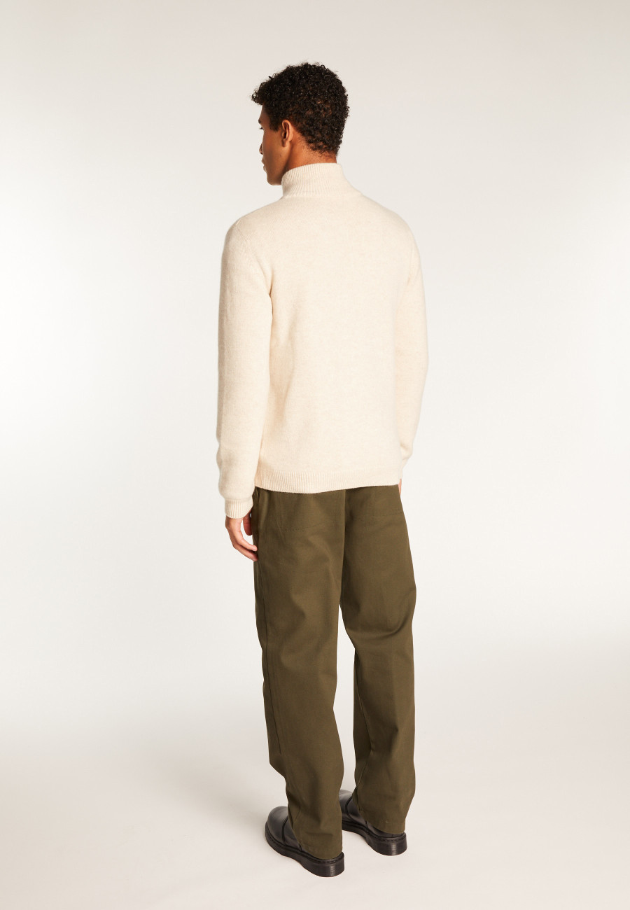 Cardigan de cashmere com zíper e 6 fios - Elysée duo