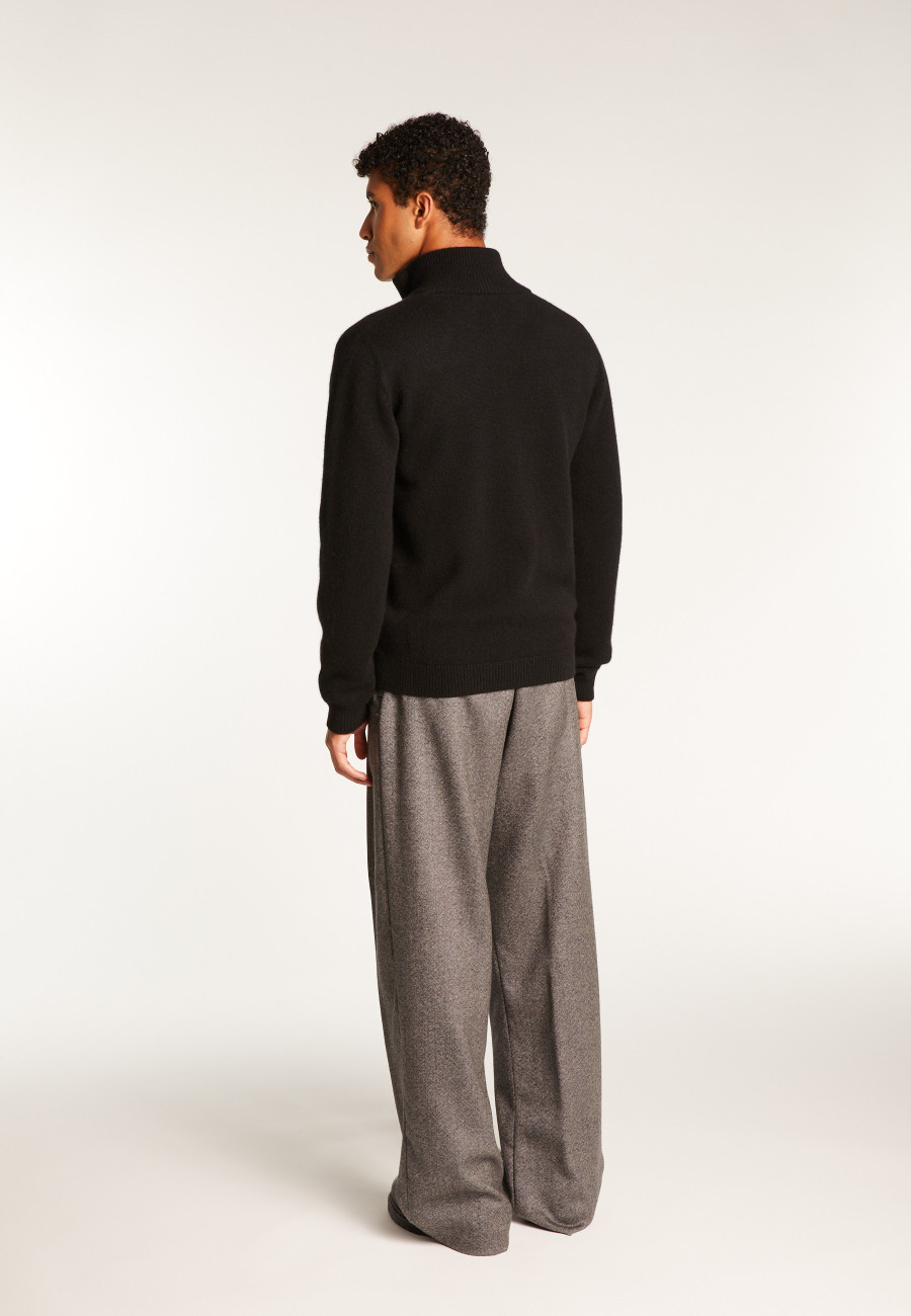 Cardigan de cashmere com zíper e 6 fios - Elysée duo