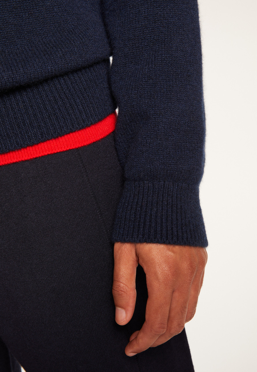 6-ply cashmere trucker sweater - Emiliano duo